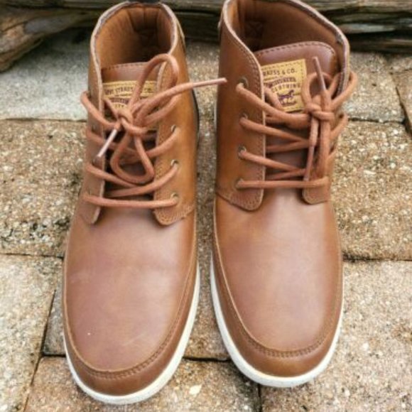 Levi Men's Strauss Brown Chukka Two-Toned Boot/Sneaker Size 8 - Picture 3 of 7
